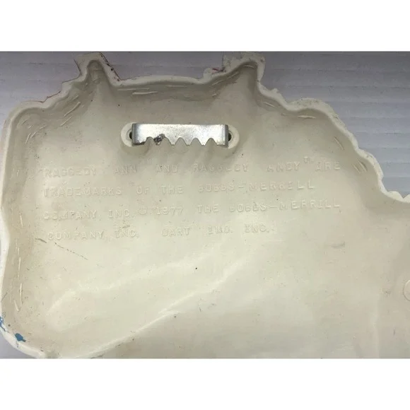 Set 2 Vintage 1977 Raggedy Ann And Andy Wall Hanging Decor Bobbs Merrill Co. 13" - Picture 14 of 14